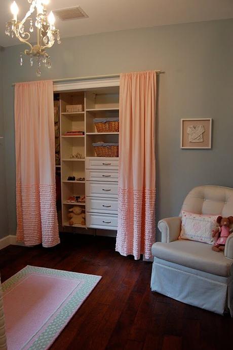 curtains as closet doors