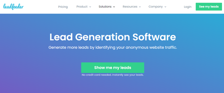 Leadfeeder- Lead Generation Tools