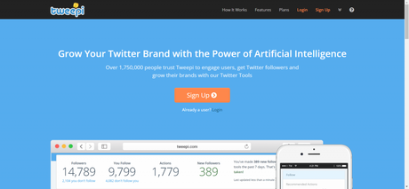 tweepi- best twitter bots for likes, followers