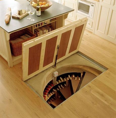 hidden kitchen door design