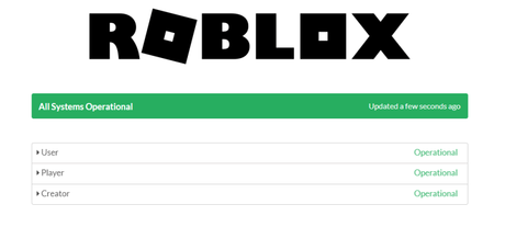 Check the Roblox status website