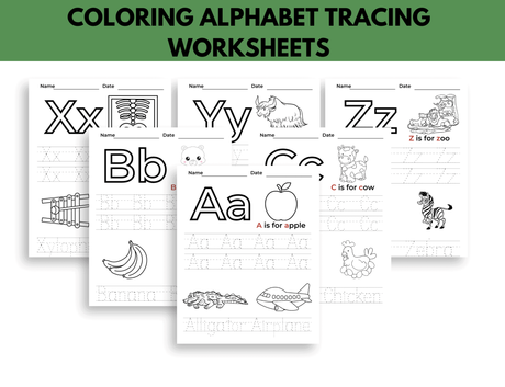 Free Printable Alphabet Worksheets