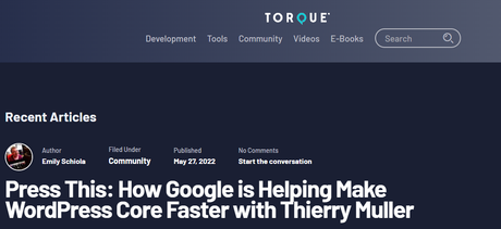 Torque- WordPress Development Blogs