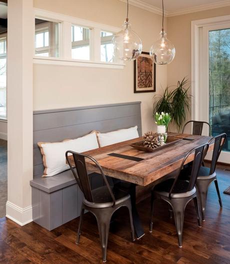 rustic breakfast nook ideas