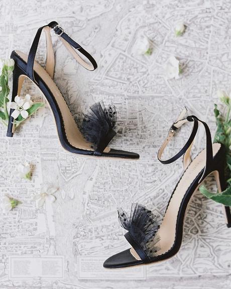 black shoes for wedding sandals with tulle ankle straps bella belle shoes