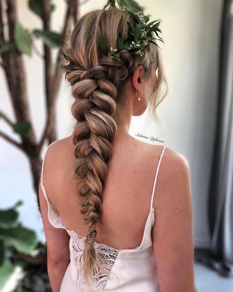 beach wedding hairstyles long braid long volume sabrinadijkman