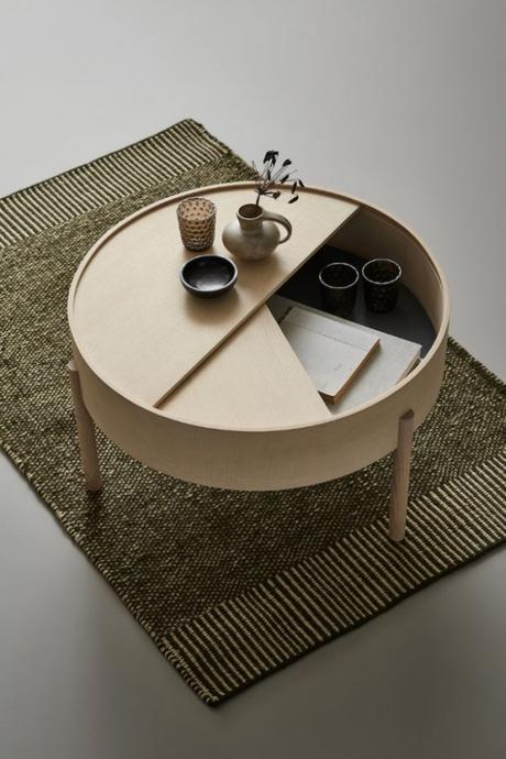 woud arc coffee table