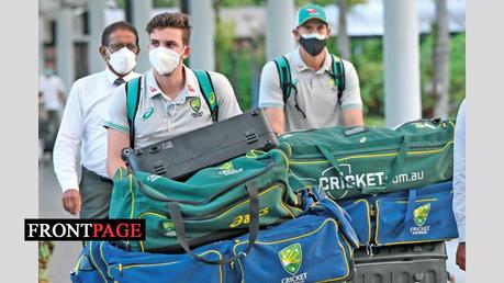 Australian cricket team arrives for full series