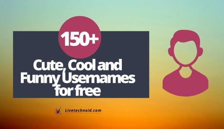 150+ Cute, Cool and Funny Usernames for free