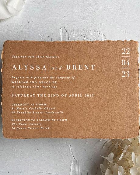 rust wedding invitations simple invitations