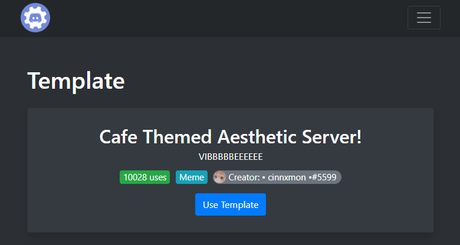 Cafe Themed Aesthetic Server