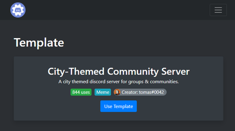 City-Themed Community Server