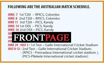 Ticket sales for Sri Lanka – Aussie series from today