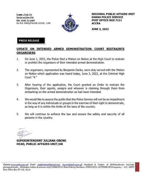 Police secure injunction against #FixTheCountry movement demo