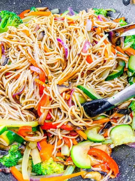 Teriyaki Noodles (Vegan + Gluten Free Option!)