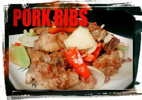 Deep fried pork ribs with spicy salt! đŸŒś Good for 3 persons for only P125
