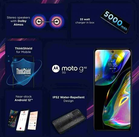 Motorola G82 5G with 50MP OIS triple rear camera, 120Hz pOLED display launched in India