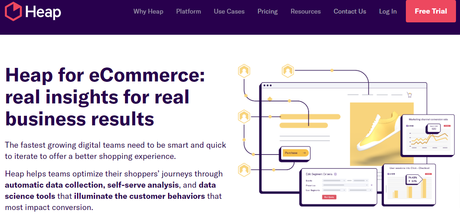 Heap ECommerce Analytics Software