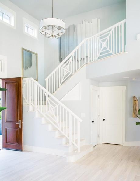 stair railing color ideas