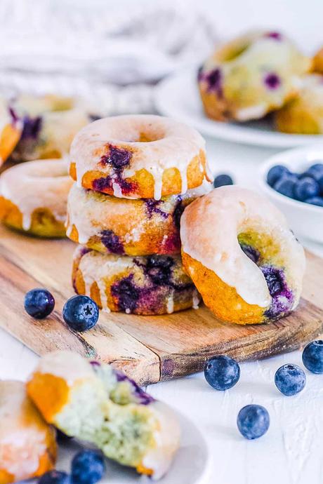 Blueberry Cake Donuts
