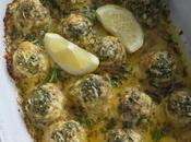 Baked Turkey Meatballs with Lemon Garlic Butter Sauce