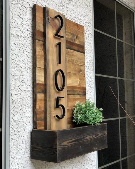 house number ideas diy