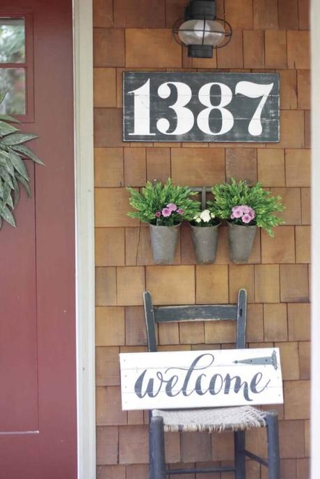 house number placement ideas