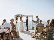 Destination Summer Wedding Santorini with Pastel Florals Jane Gilmour