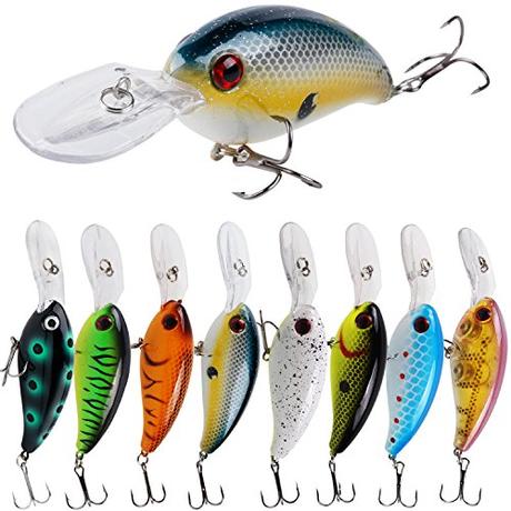 YONGZHI Fishing Lures Shallow Deep Diving Swimbait Crankbait Fishing Wobble Multi Jointed Hard Baits for Bass Trout Freshwater and Saltwater-Type A