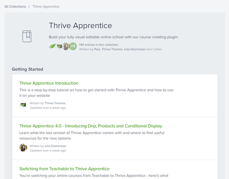 thrive apprentice documentation