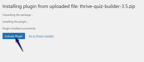 activate thrive quiz builder