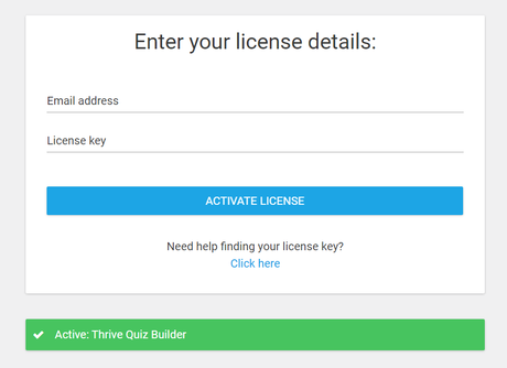 activate quiz builder