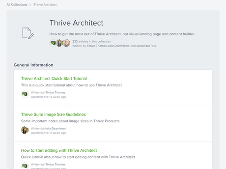 thrive architect doc