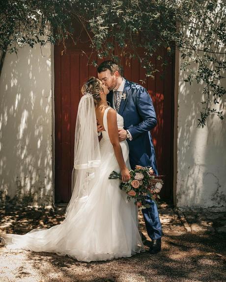 teal and rust wedding suit