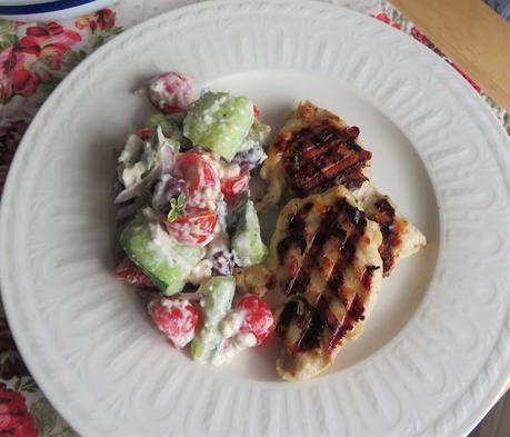 Greek Chicken & Cucumber Salad