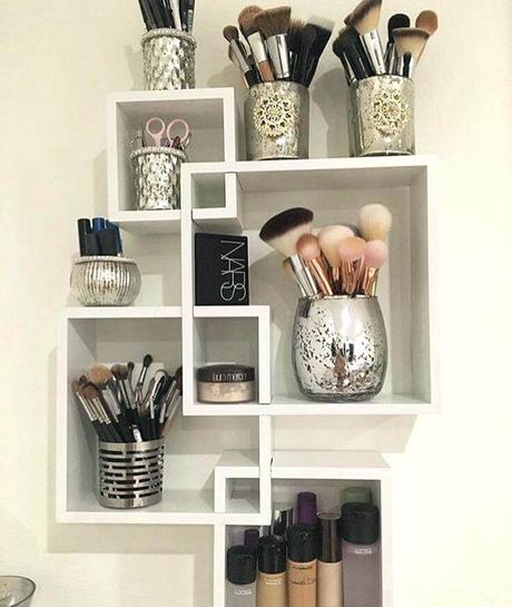makeup storage ideas small spaces