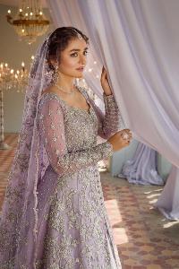 Rose Gold Back Train Maxi – Sharara Dupatta