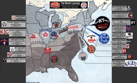 Infographic: The Negro Leagues map