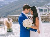 Summer Romantic Wedding Mykonos with White Blooms │Roxanne Mark