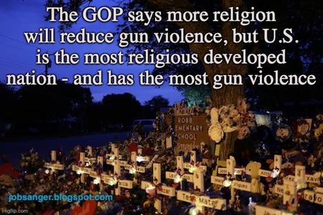 GOP Says More Religion Will Prevent Gun Violence - It Won't!