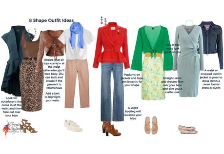 Outfit ideas for the 8 shape body
