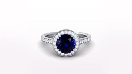 Love with Sapphire Engagement Ring
