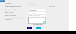 How to check SBI complaint status online