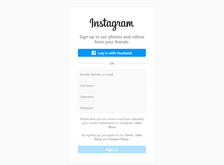 create instagram account