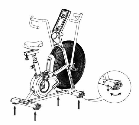 Schwinn AD7 Air Bike - Levelling the Airdyne