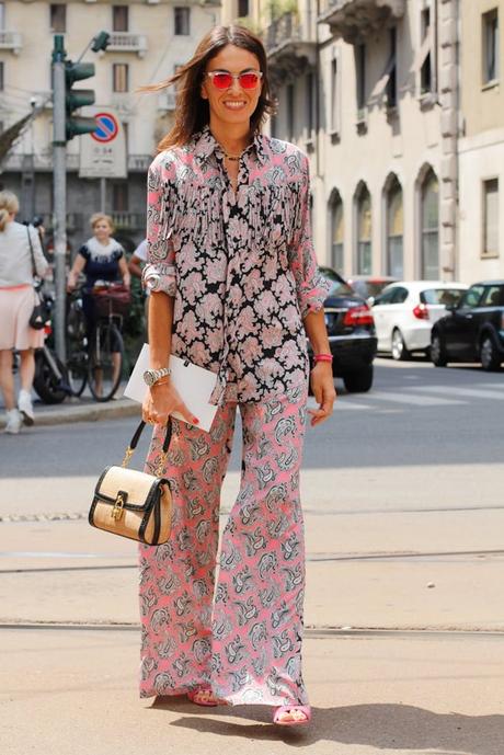 Style Inspiration, Pajama Style, Pattern Mixing,  I'd Wear That