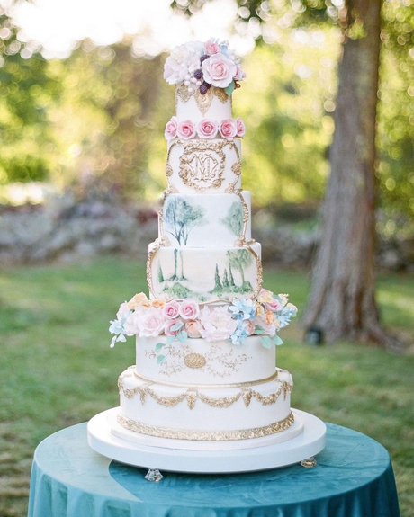 pantone 2016 color wedding cake