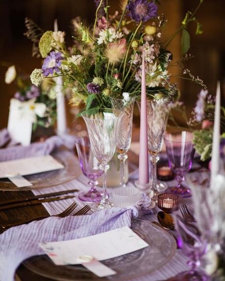 pantone 2014 color wedding table decor