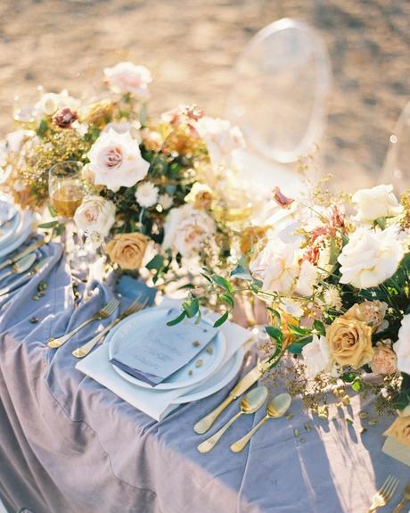 pantone 2021 colors wedding table decor