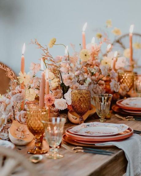 rust manor wedding centerpieces